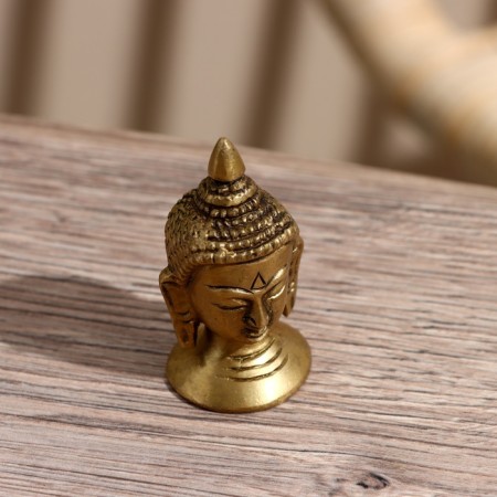 Souvenir "Buddha's head" Brass 5.5 cm-1