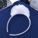 Hair cap "Schoolgirl" cloud peas, d 10 cm, white
