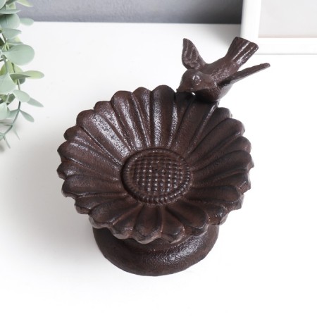 Souvenir cast iron stand "Bird on the chamomile" 10x17x13 cm-4
