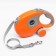 Diil roulette, 8 m, up to 50 kg, tape, rubberized pen, orange with gray
