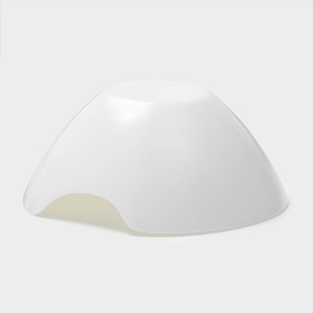 Luminarc Salenco salad bowl, 1.4 l, d = 24 cm, glass ceramic, white-2