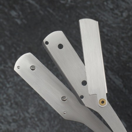 Dangerous razor, shavett, without blades, 13.3 × 21 × 2.8 cm, steel, silver color-13