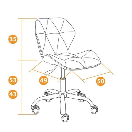 The operator chair Selfi Fllock, Gray, 29-5