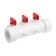 Collector Otmo P-F32*3, D = 32 mm, 3 exits, with taps, polypropylene