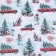 Glossy packaging paper "New Year's forest", 70 x 100 cm