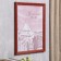 Photo frame pine С20 red 25x35 cm (plastic screen)