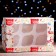 Packaging for 6 cupcakes with the New Year window, 25 x 17 x 10 cm