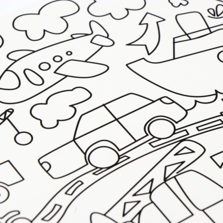 Magnet coloring reusable "Transport", 14.8 × 21 cm-3
