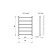 Robin electric heated towel rail, 500x800 mm, d = 25