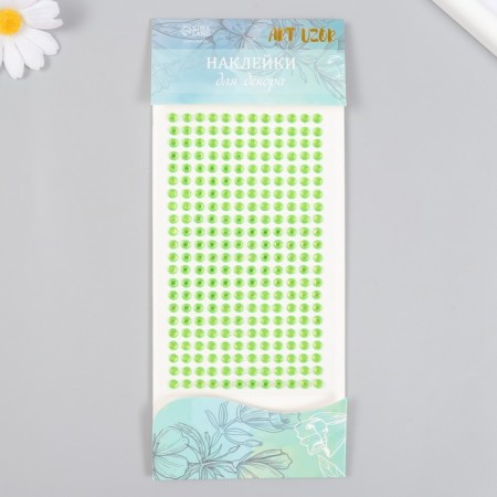 Sticker of rhinestones plastic "Crystals" mix 22x9.5 cm-4