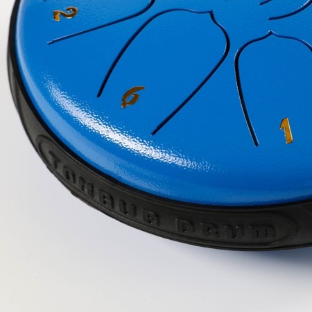 Musical instrument glucophone, blue, 11 petals, 17 x 8 cm-3