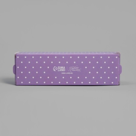 Box for Makarun, confectionery packaging "Lavender", 18 x 5.5 x 5.5 cm-3