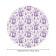 The tablecloth “French garden”, round, oxford, elastic band, size 140x140 cm, diameter 105-120 cm