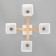 Cell Tuscan 4XE27 40W White, tree