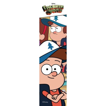 Gravity Falls. Bookmark with an elastic band (office 1)