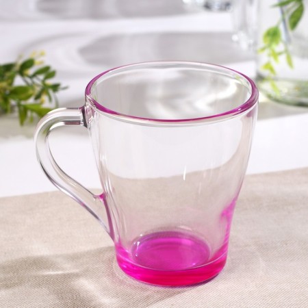 Glass Glass "Jam", 250 ml, red color-1