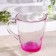 Glass Glass "Jam", 250 ml, red color