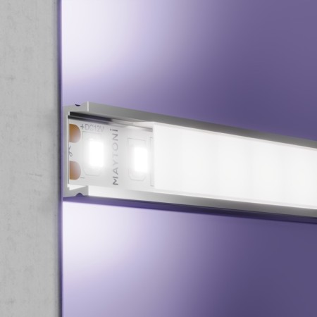 LED tape Maytoni, 12V, IP20, 2835, 14.4W/m, 6000K, 5 m, monochrome glow-4