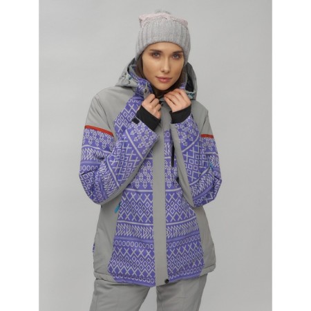 Ski jacket women's winter, size 60, purple color