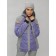 Ski jacket women's winter, size 60, purple color