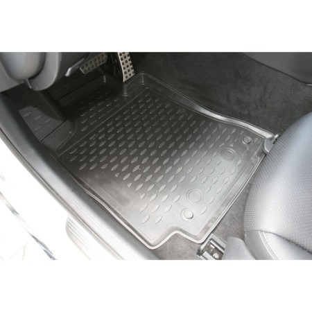 3D mats in the Mercedes-Benz Salon C-Class W205, 2014-2016, sedan, 4 pcs. (polyurethane)-1