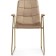 LANA Metal/velor, gold/beige 57x56x88 cm stool