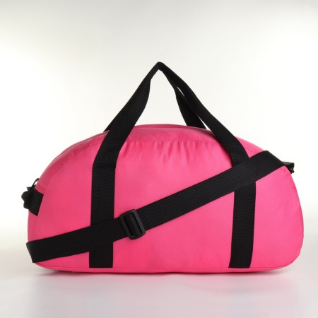 Sports bag with lightning, long belt, external pocket, pink color-1