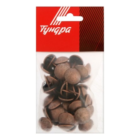 Tundra nails, decorative, 19x22 mm, copper, 50 pcs-4