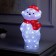 LED Figure "Bear" 19 × 36 × 18 cm, acrylic, 50 LED, 220 V, glow of white