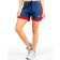 Women's shorts ise, size 46 cm, dark blue color