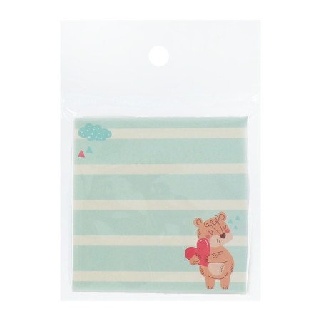 Block with a sticky edge 76*76mm 80l with a pattern of animals mix-4