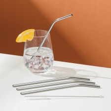 Set of metal tubes Ice, 21.5 cm, with brush