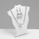 Standing for pendants, chains, earrings 10 × 4.3 × 12 cm, white color