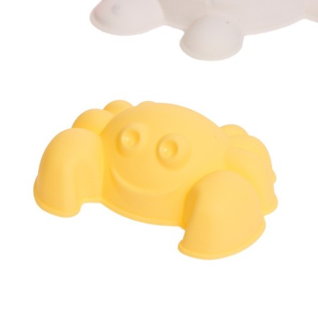Set for playing in the sand: bucket, sieve, scoop, rake, 4 molds-7