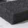 Body sponge "Secret of Beauty", hard, anti -cellulite, black color