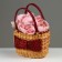 Wicker basket, 21 x 15 x 15/28 cm, sequoia