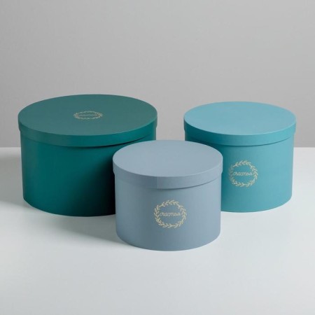 Set of hats for colors 3 in 1, gift packaging, “turquoise”, 18 x 13 cm - 25 x 15 cm