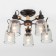Astor chandelier, 5x60W E27, bronze color, black