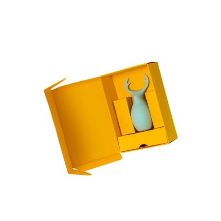 Vibrator "Pitches-Fruits", Mr. Moose, turquoise, silicone, 9.5cm-9