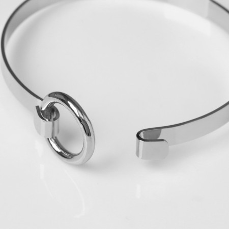 Bracelet Metal "Athena" ring, silver color-1
