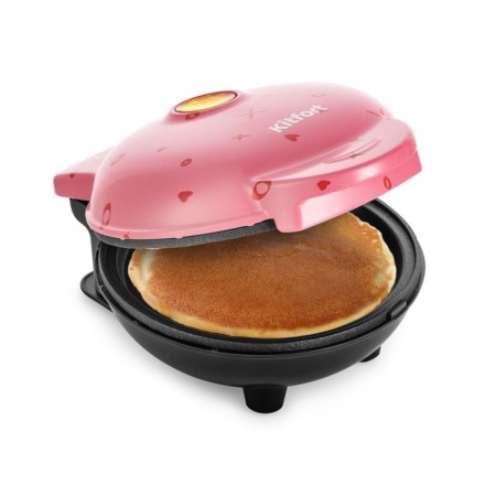 Pancake KitFort KT-1683-2, 550 W, cord 0.7 m, pink color