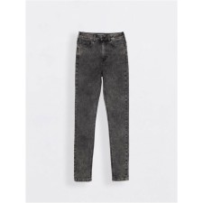 Джинсы женские с высокой посадкой Conte Elegant Skinny, размер XL, цвет grey acid wash