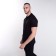 T -shirt male polo, black color, size 50