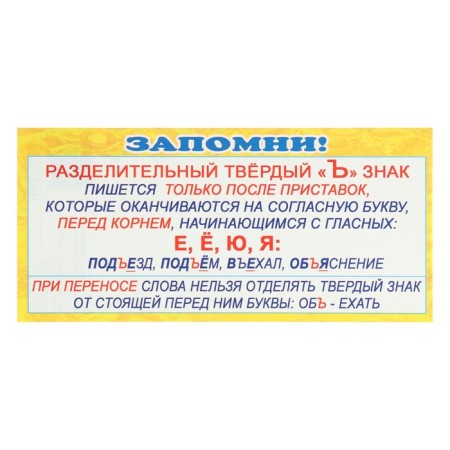 Set of cheat sheets "Russian language for elementary school" 9 types-3