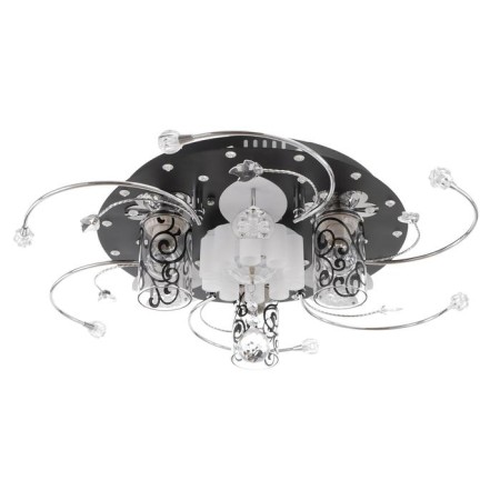 Economic Service chandelier with PDU 41007/3 3x40W E27, backlight LED Black 49x49x17 cm-1
