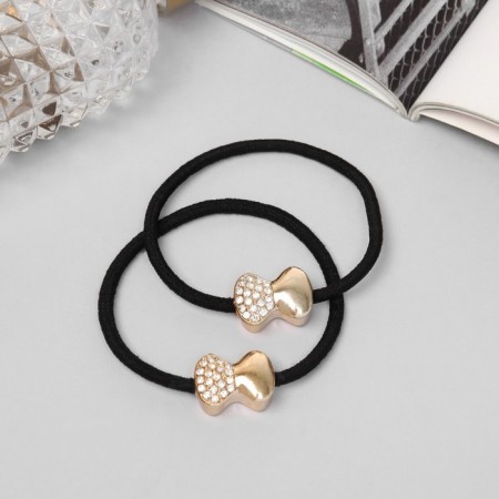 Hair elastic band "Liora" (set 2 pcs) bow
