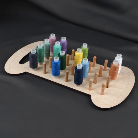 Little stand for 28 pcs, wall/desktop, 35 × 20 cm, beige color-1