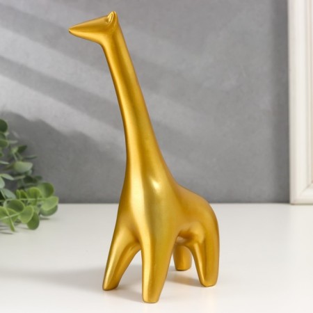 Souvenir Polystone "Golden Giraffe" 20.5x6x11 cm-2