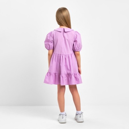 Children's dress with collar Kaftan, size 32 (110-116 cm), lilac color-2