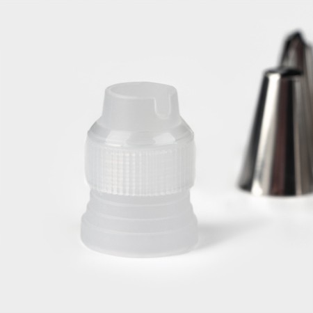 A set of pastry troops, d = 1.8 cm, 12 pcs, adapter, mix nozzles-2